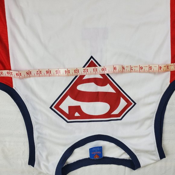Superman Basketball Jersey Sleeveless Shirt Tank Size Large - Picture 4 of 8